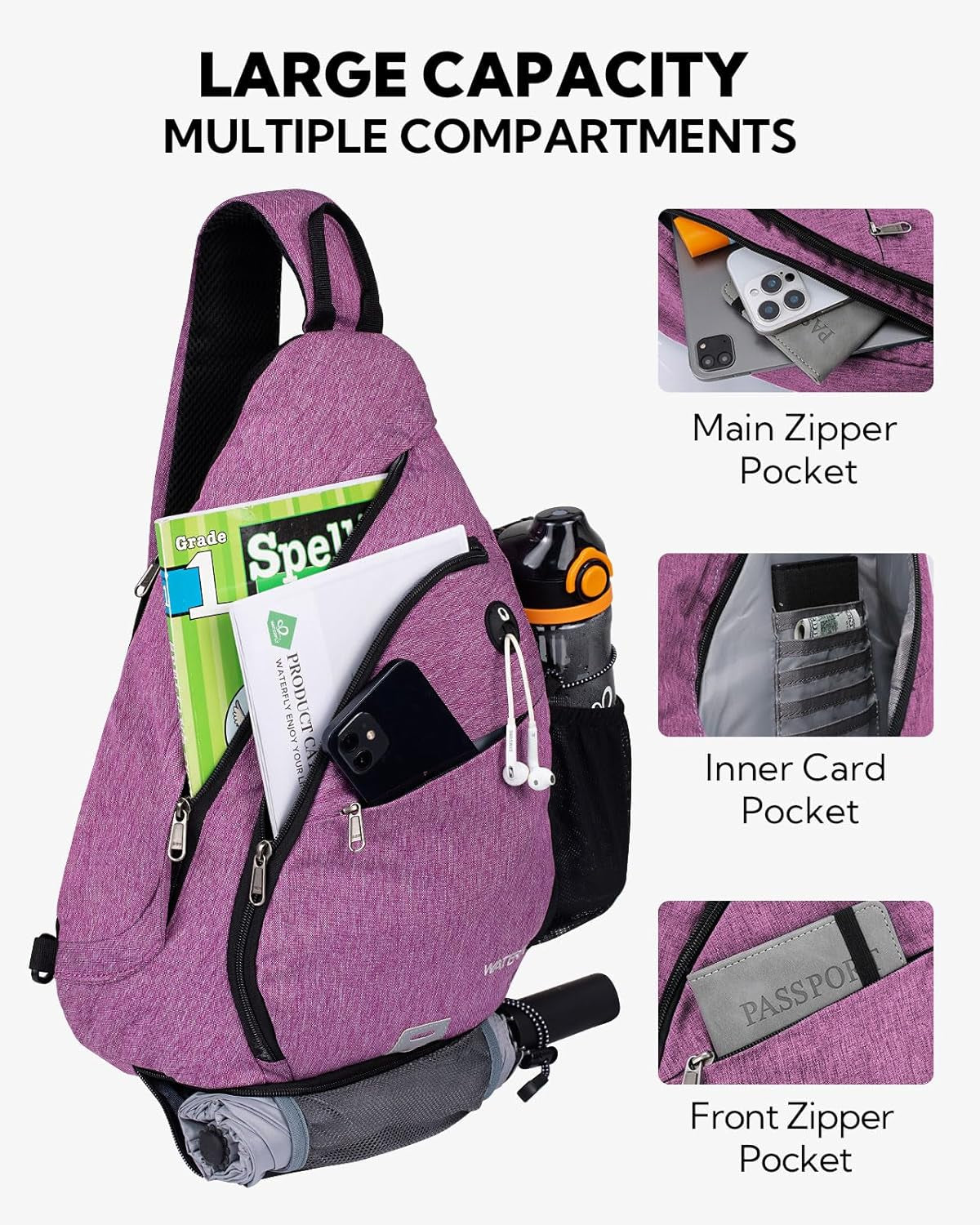 Sling Bag Crossbody Backpack