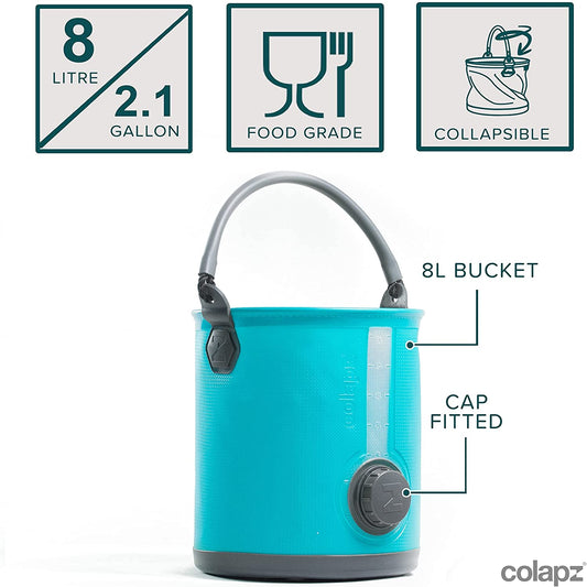  Portable Bucket & Camping Water Jug with Spout 