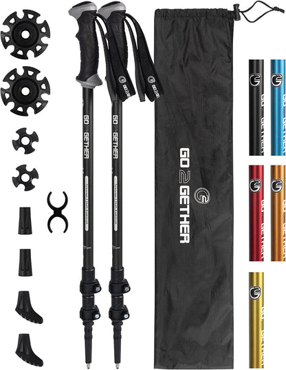 Hiking Walking Sticks with Quick Adjustable Locks