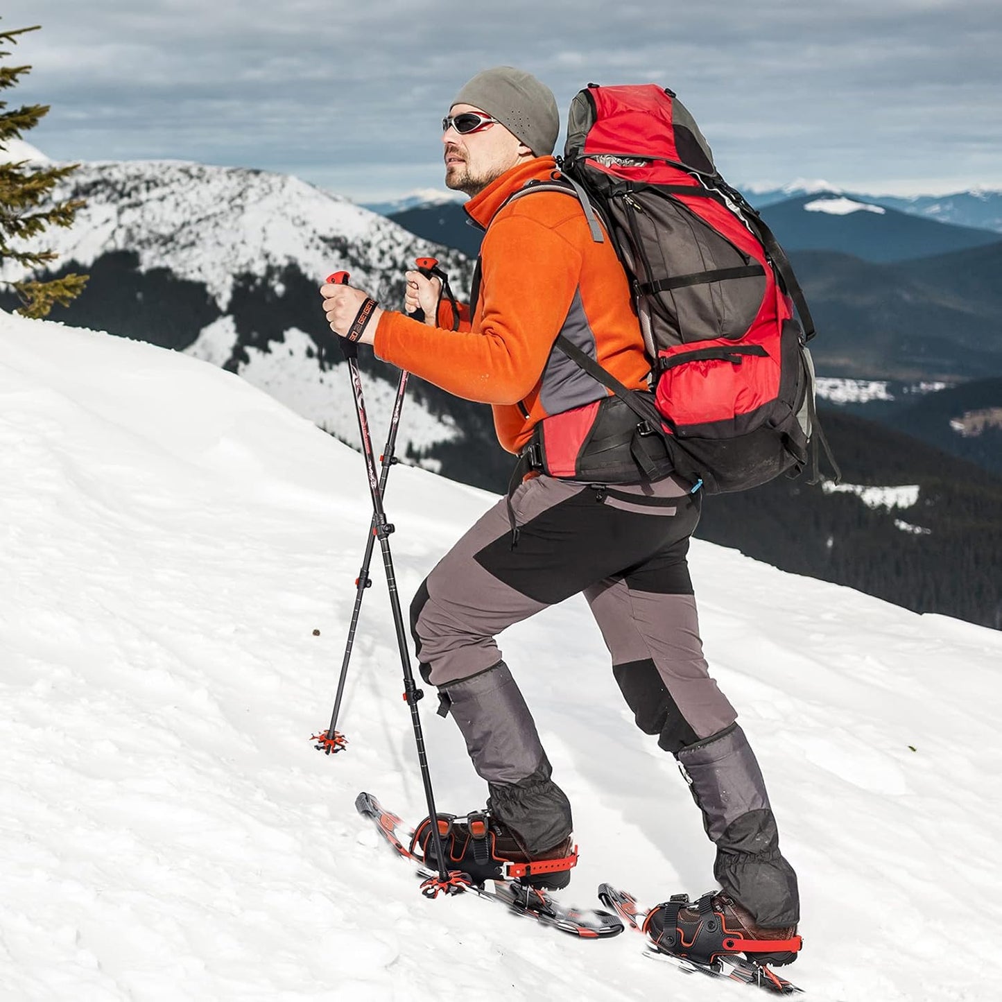 Hiking Walking Sticks with Quick Adjustable Locks